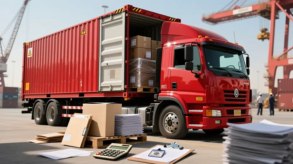 Dubai to UK moving cost breakdown: sea freight vs air freight total landed cost comparison chart"