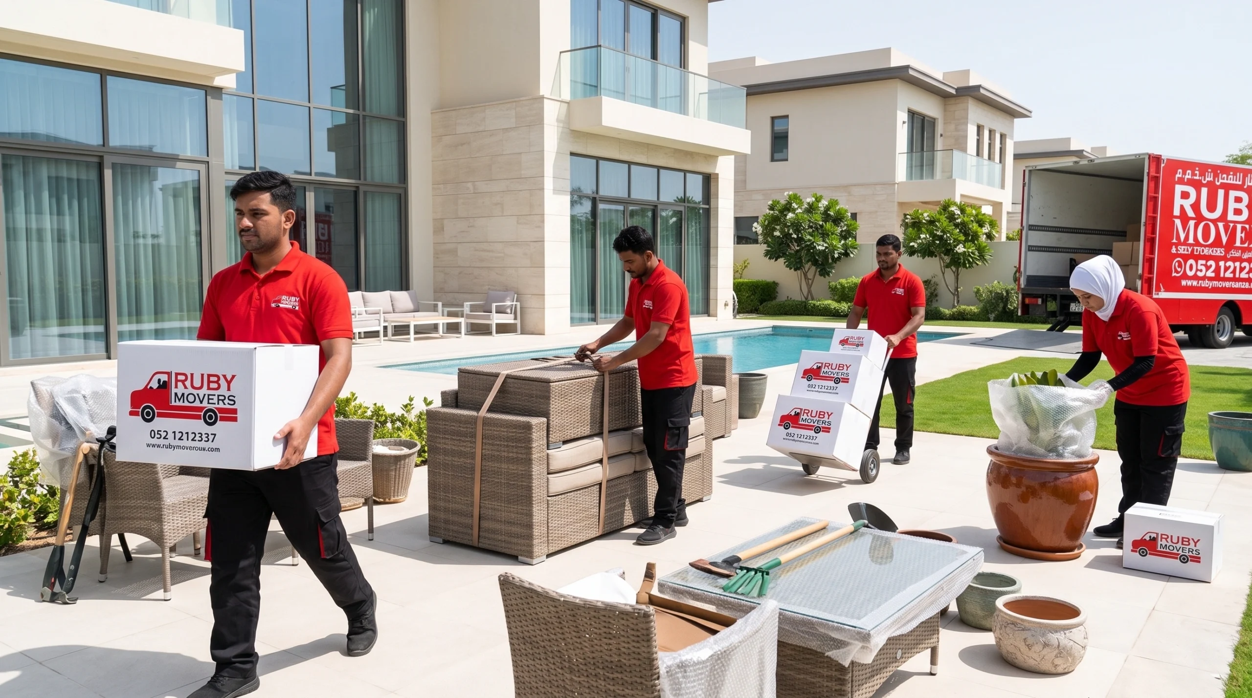 gated community villa move Dubai