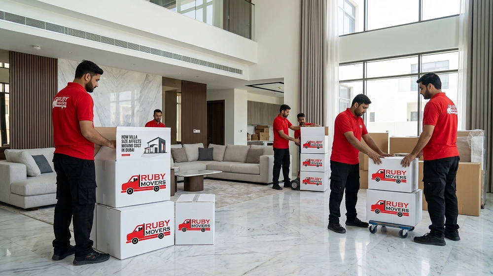 villa moving cost in Dubai