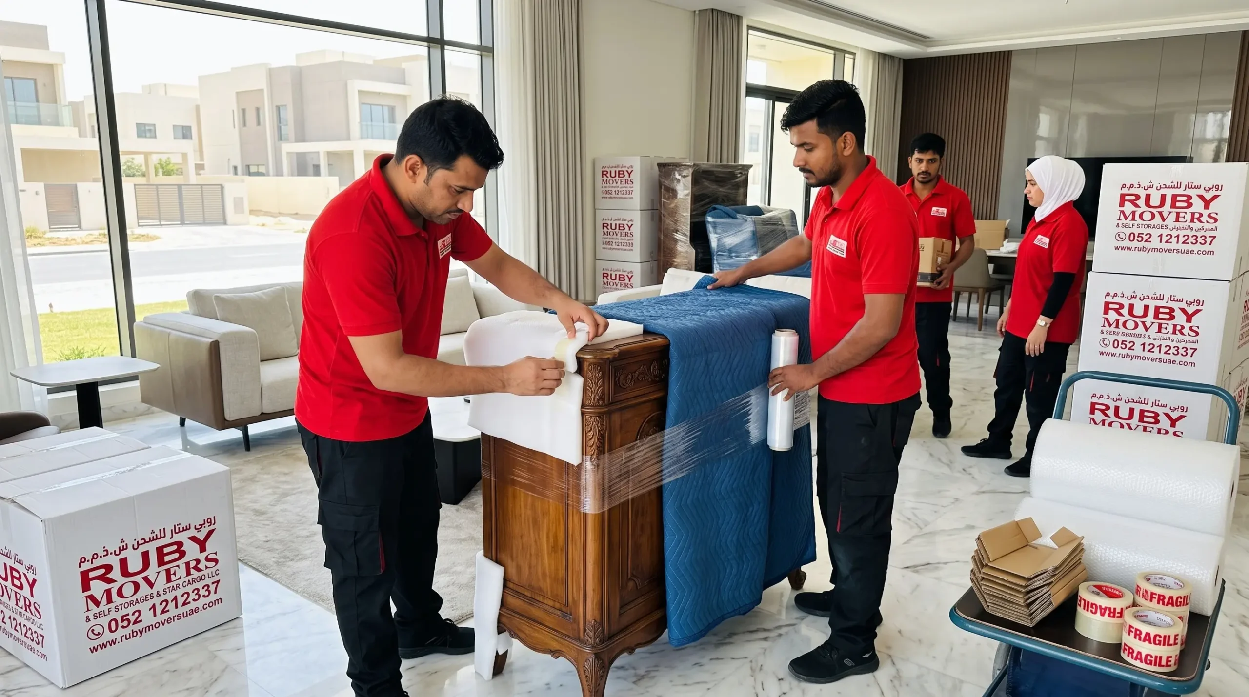 damage free villa movers Dubai