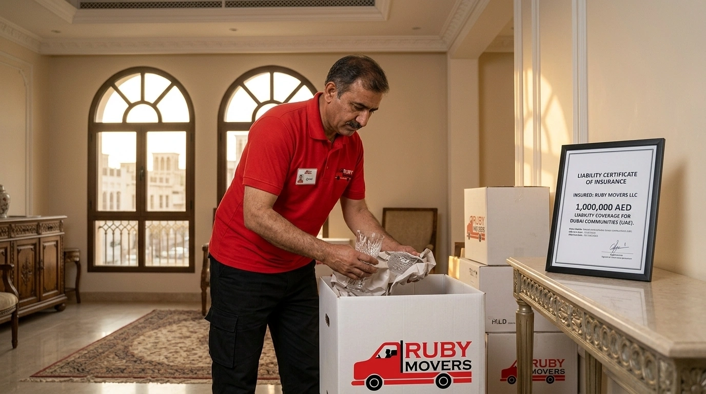 villa movers insurance certificate dubai