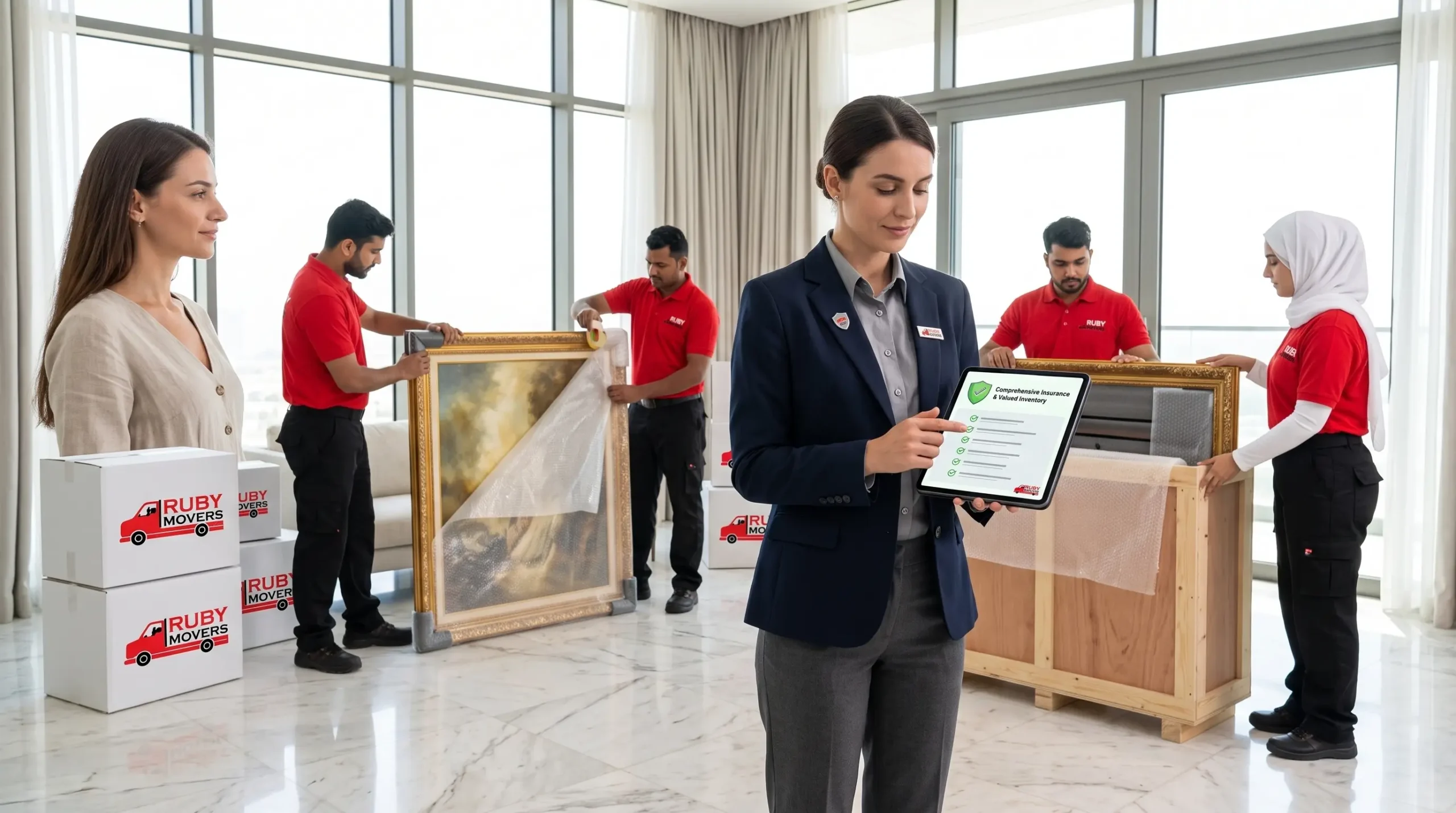 insured villa movers Dubai