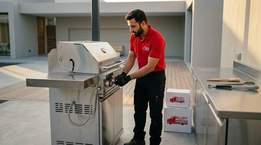  gas-connected BBQ units